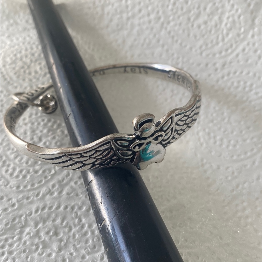 Silver Angel Wing Bracelet
